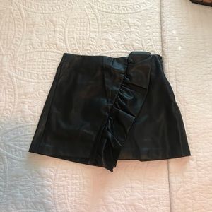 Zara Leather Skort